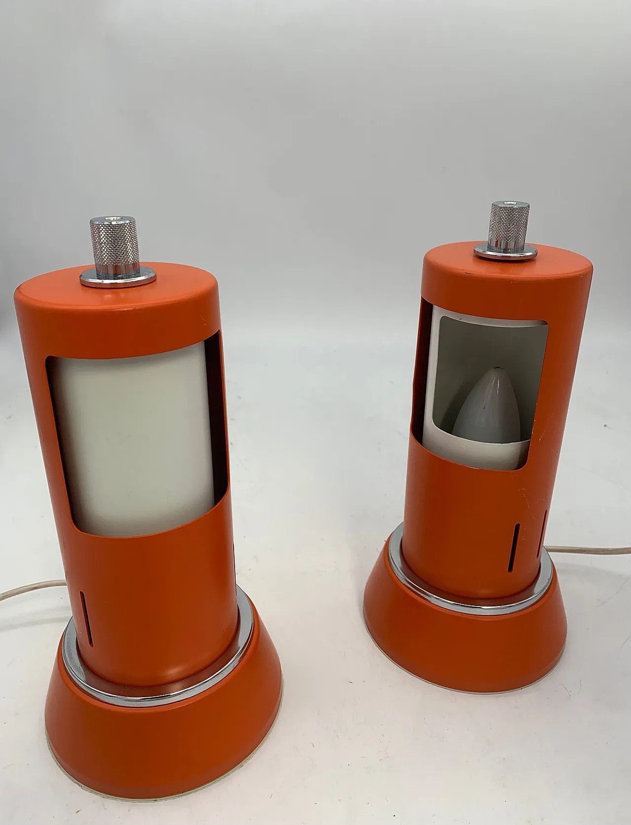 Coppia di lampade da tavolo Space Age, anni '70 3