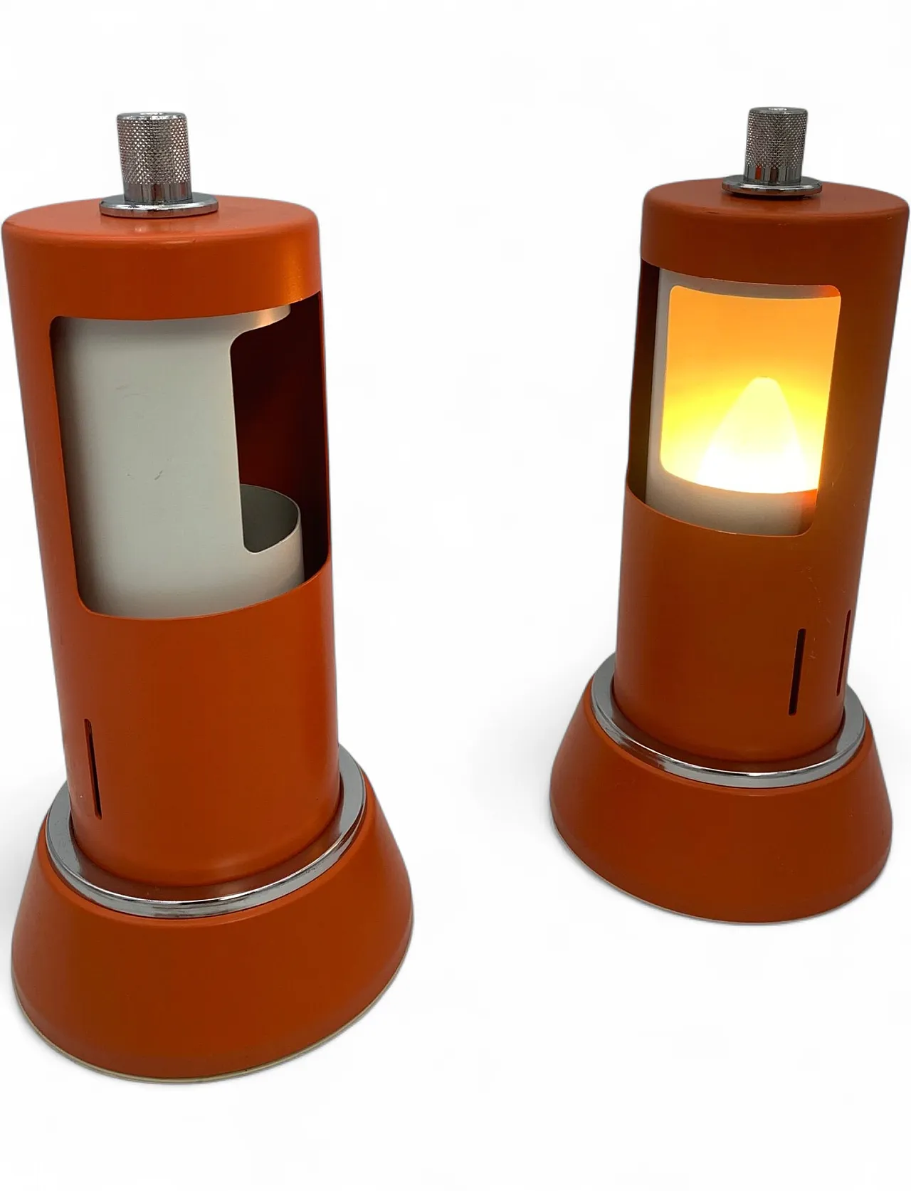 Coppia di lampade da tavolo Space Age, anni '70 6