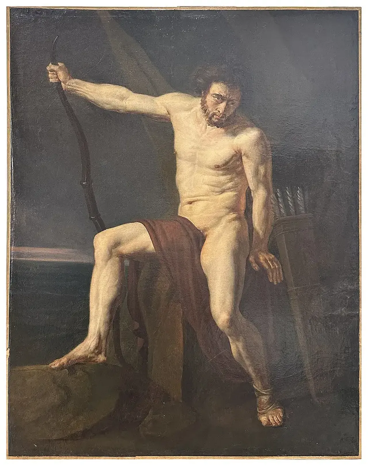 Philoctetes by Jean-Germain Drouais, oil on canvas, 18th century 1