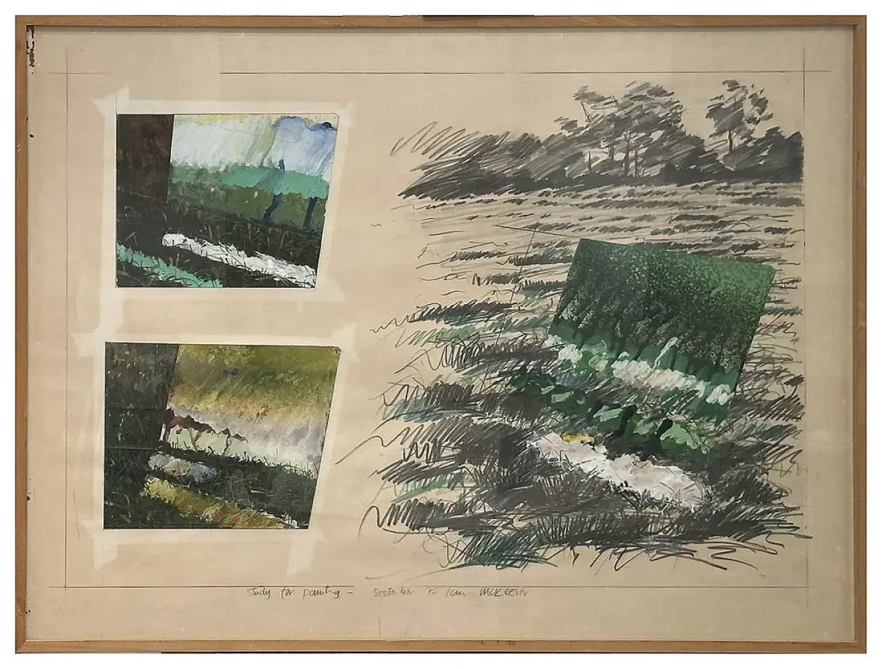 Study for Painting di Ian McKeever, tecnica mista, anni '40 1