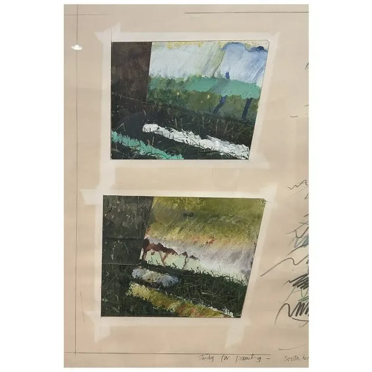 Study for Painting di Ian McKeever, tecnica mista, anni '40 2