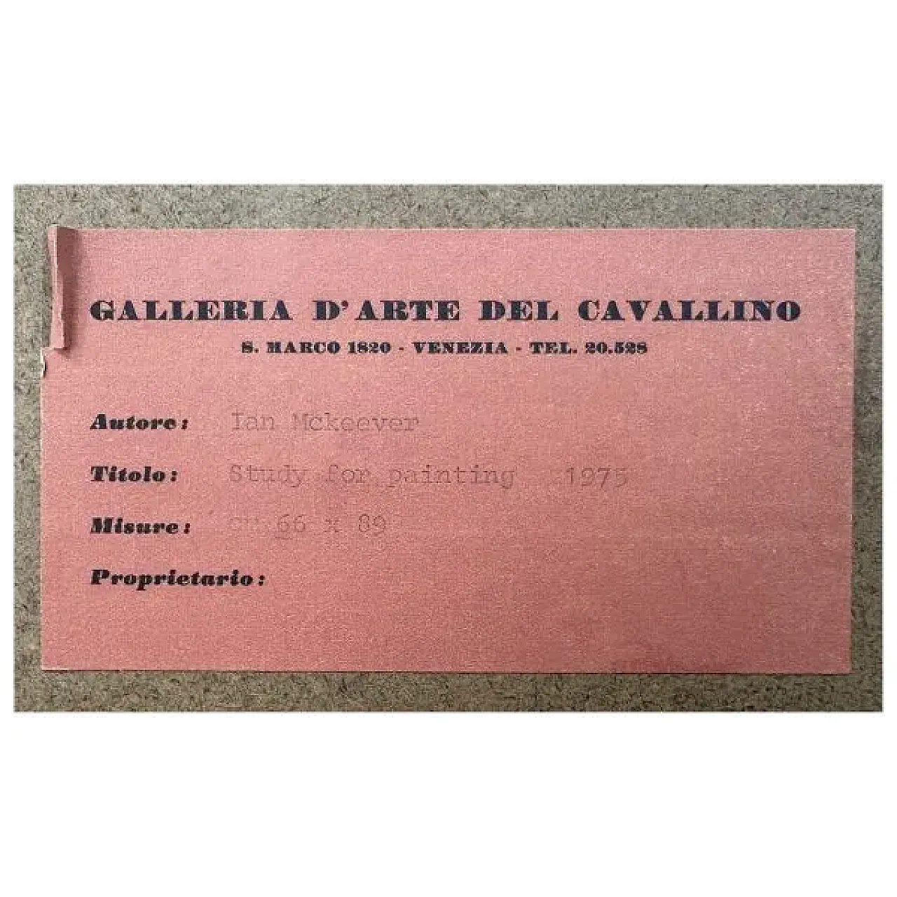 Study for Painting di Ian McKeever, tecnica mista, anni '40 6