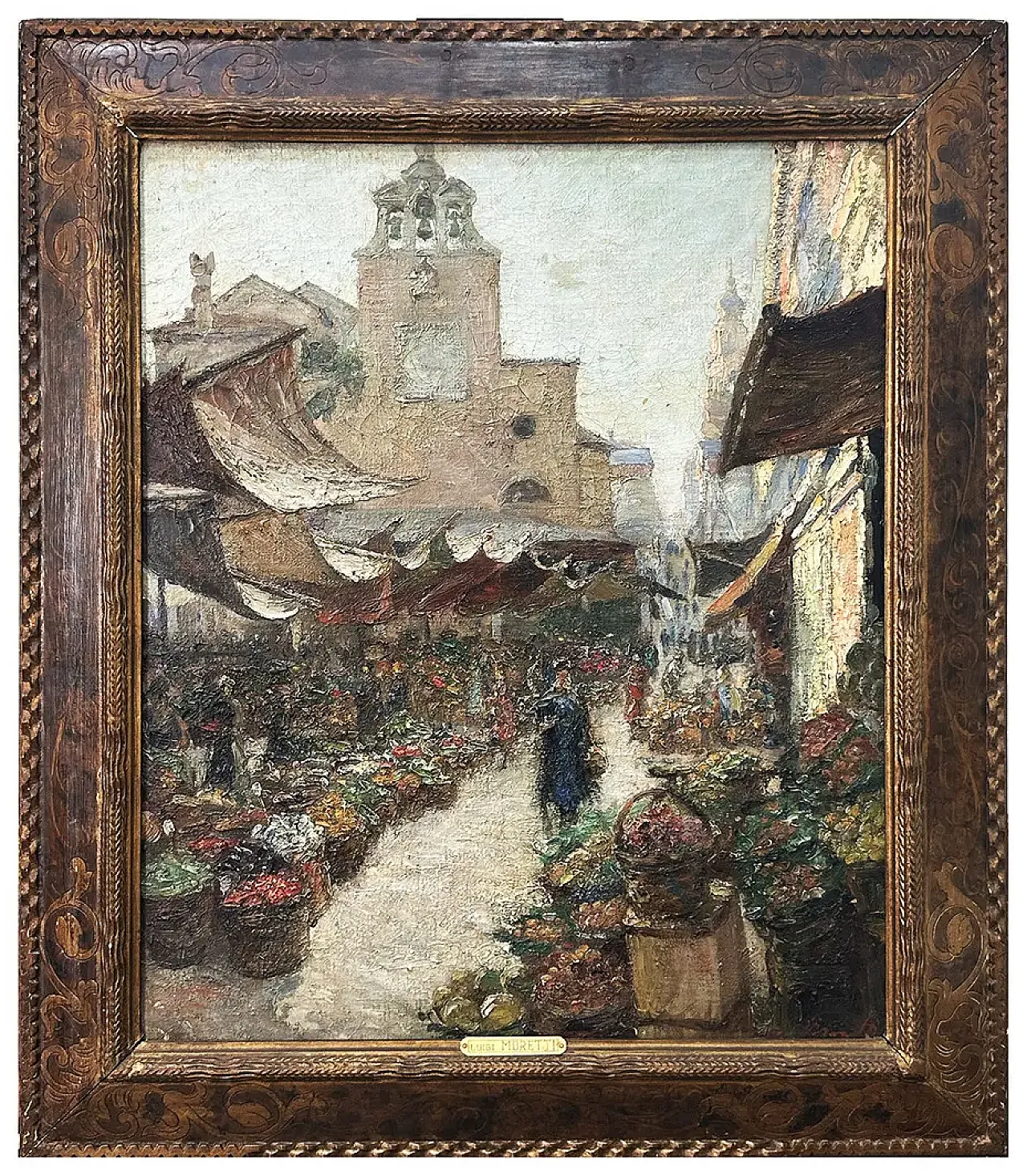 View of the Rialto Market by Luigi Moretti, 19th century 1