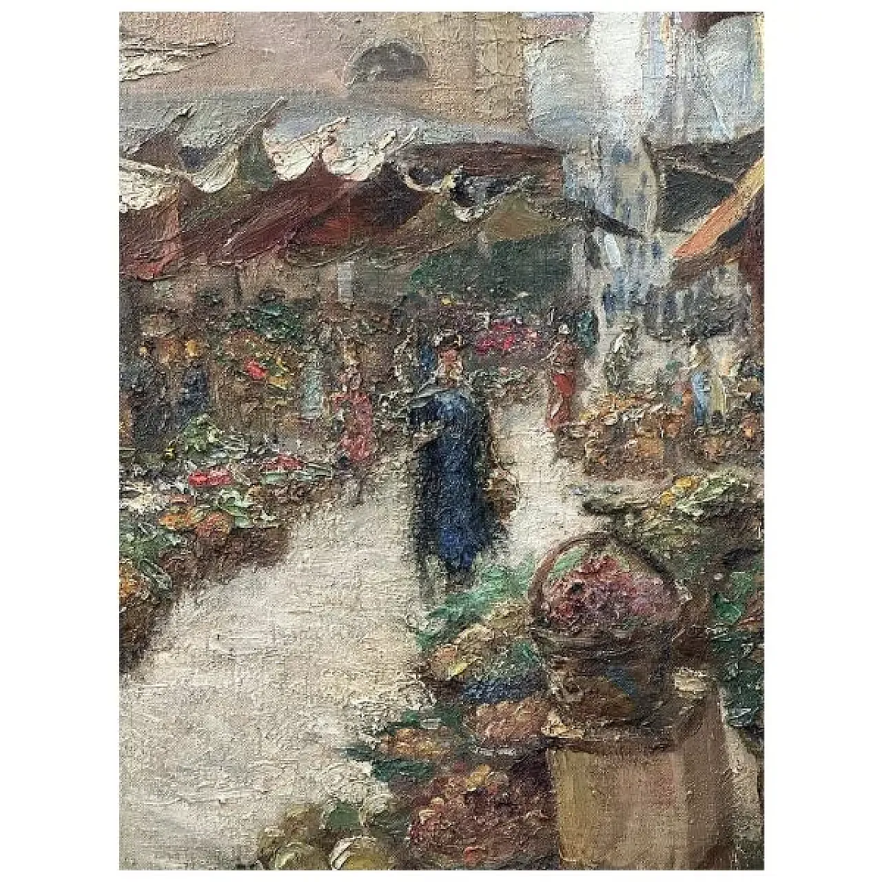 View of the Rialto Market by Luigi Moretti, 19th century 2