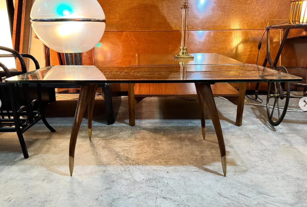 Haeti decorated panel coffee table, 1950s 7