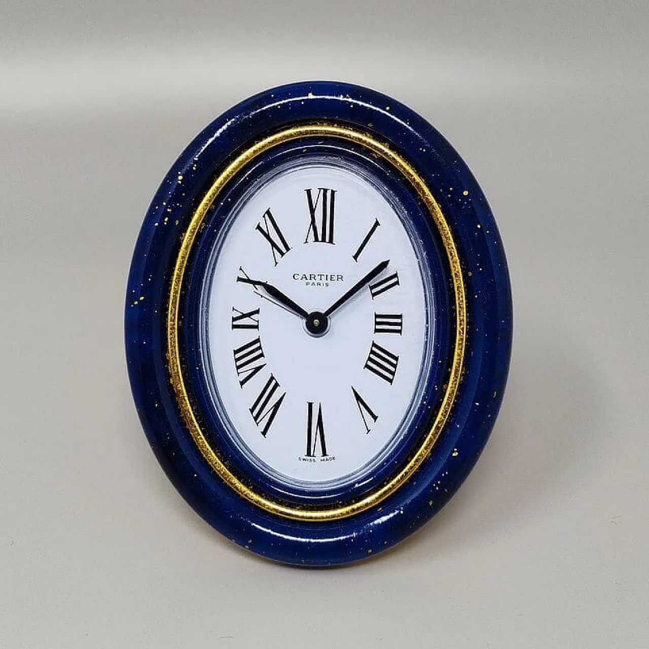 Cartier alarm clock pendulette lapis lazuli, 1980s 1