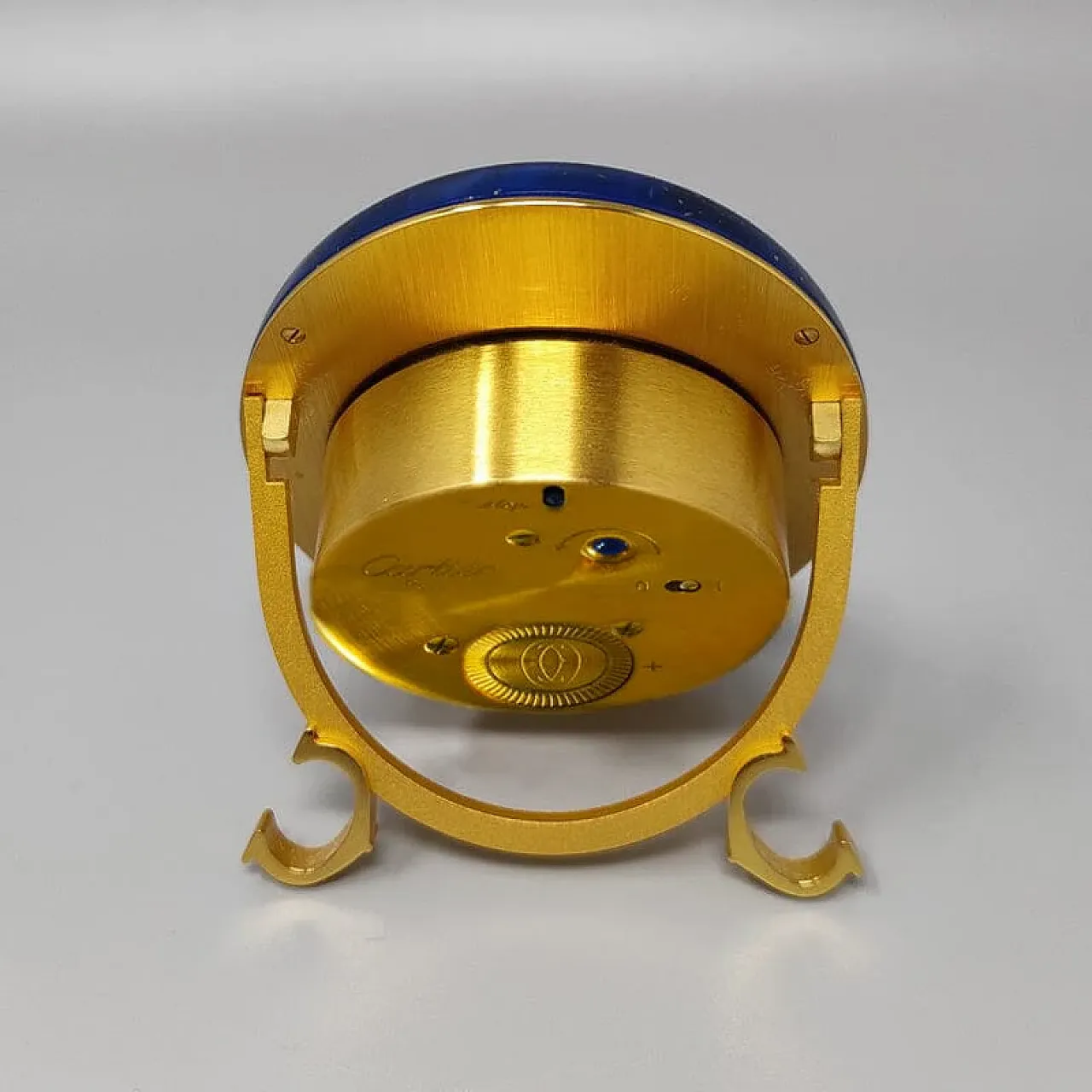 Cartier alarm clock pendulette lapis lazuli, 1980s 4