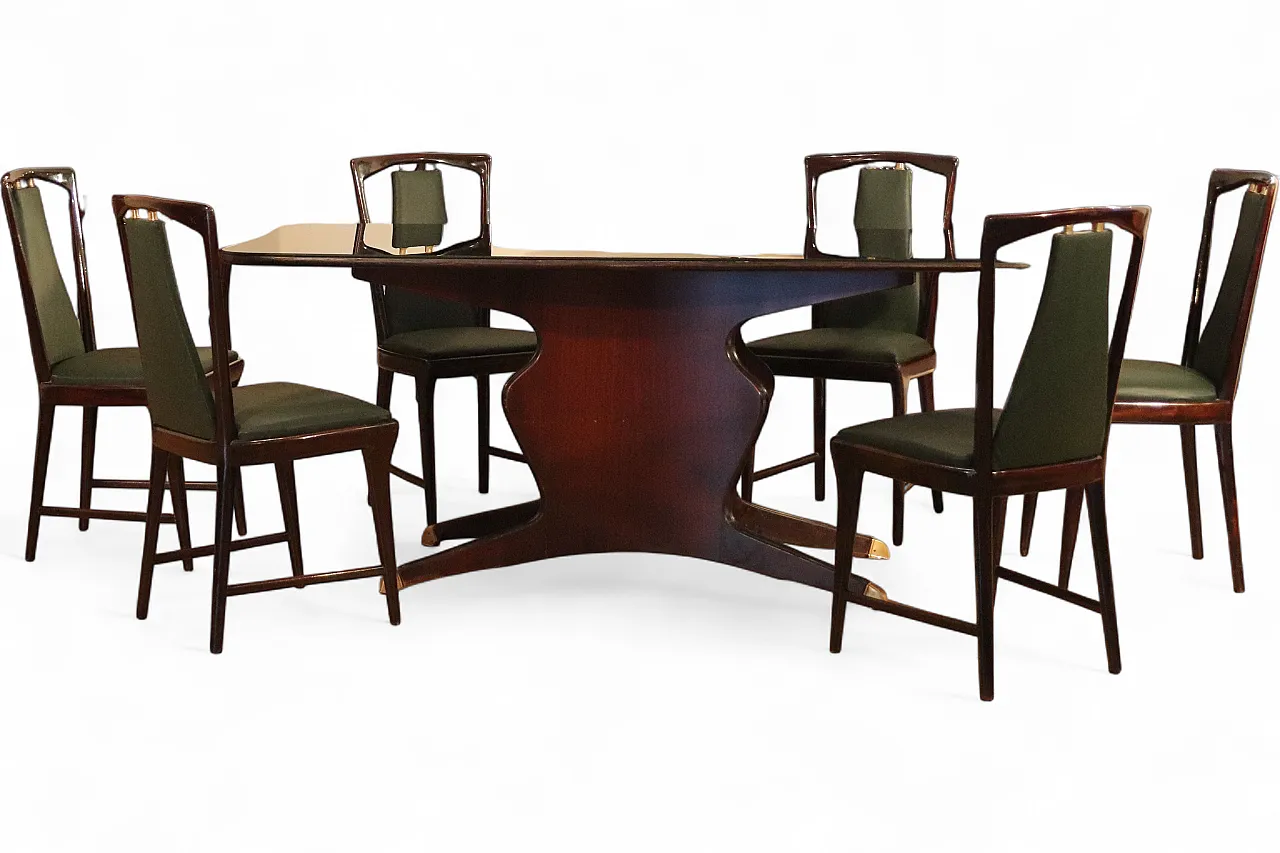 Set completo per sala da pranzo di Osvaldo Borsani, anni '50 18
