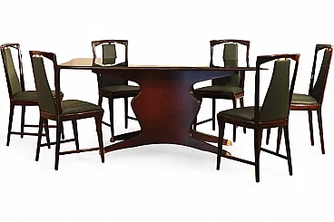 Set completo per sala da pranzo di Osvaldo Borsani, anni '50