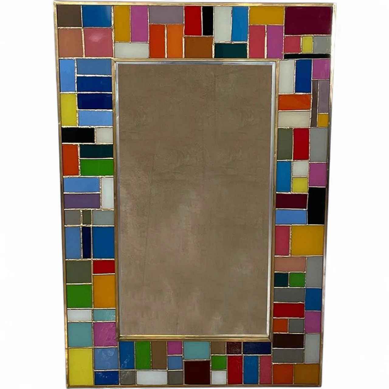 Specchio in cartoncino di vetro, anni '80 8