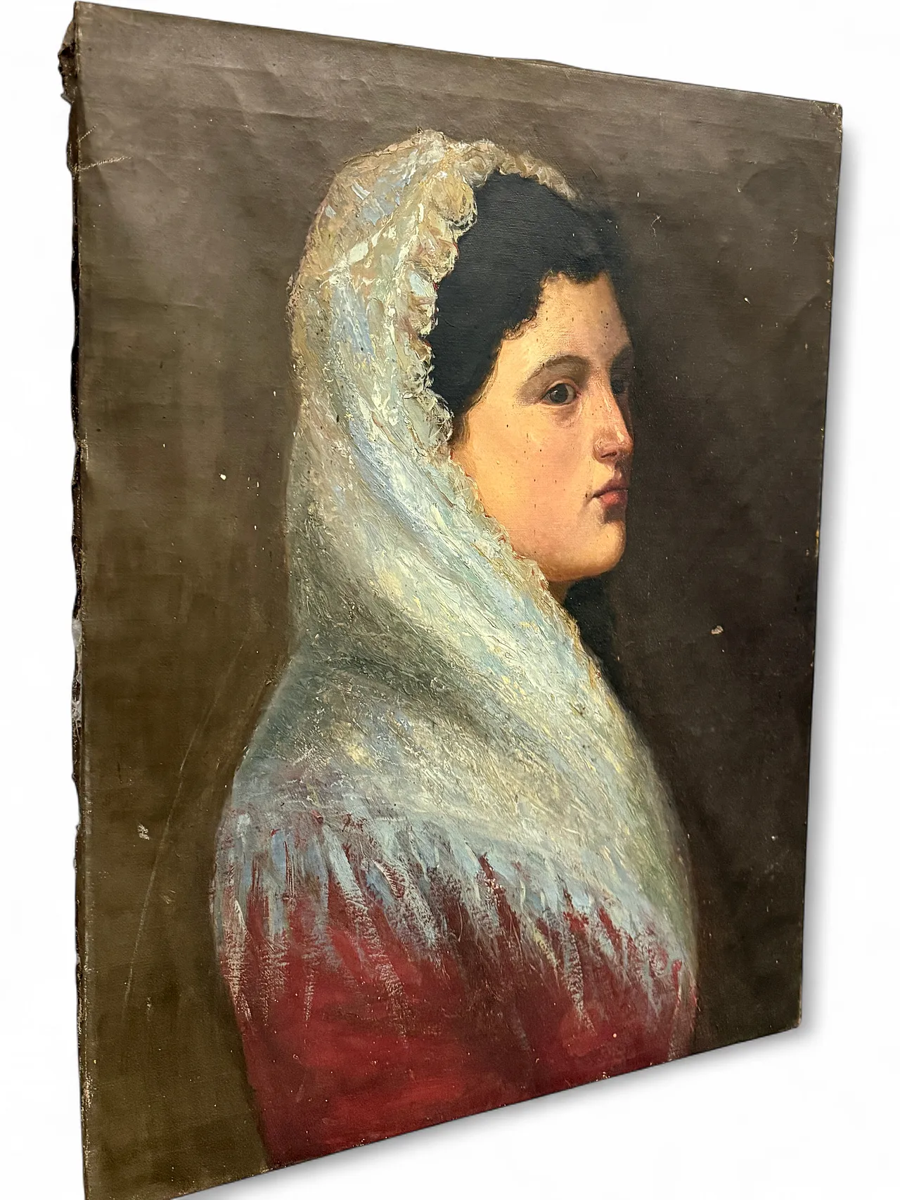 Ritratto di donna, olio su tela, '800 9