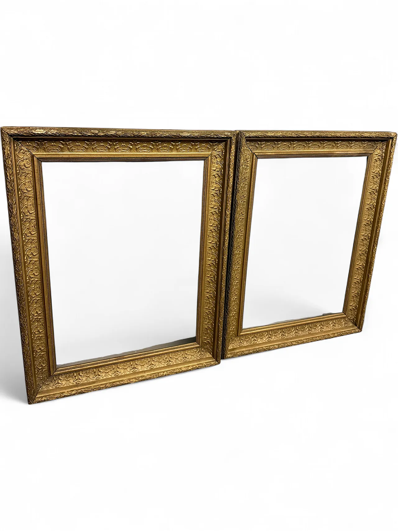 Pair of gilded tablet frames, 19th century 9