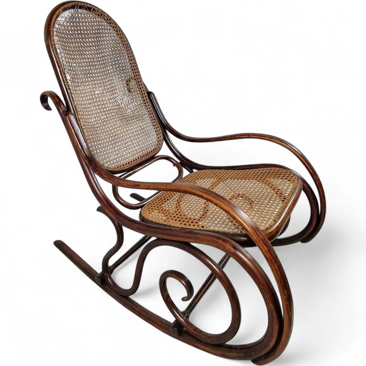 Art Nouveau rocking chair by Michael Thonet for Thonet Brothers, Austria, 1904 5
