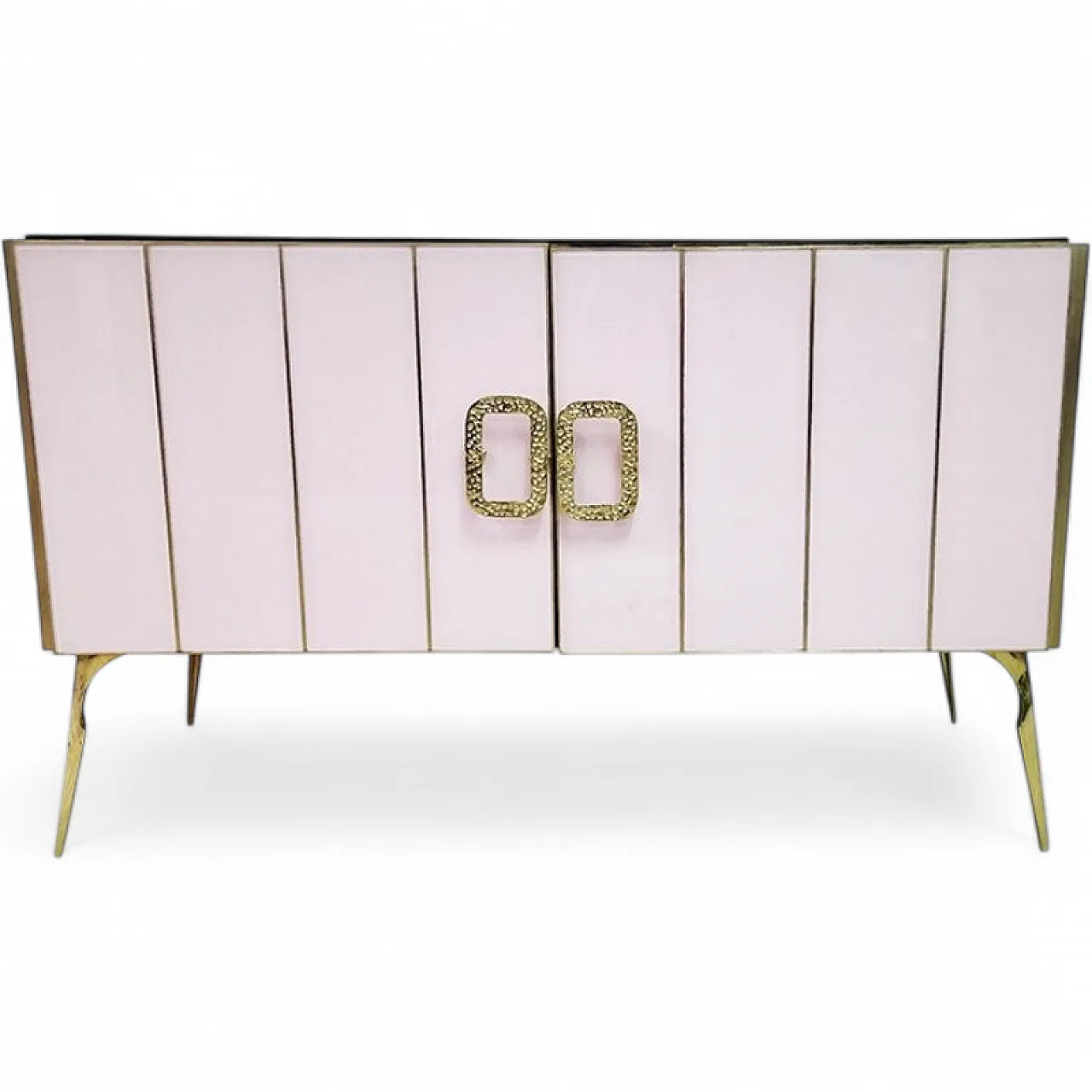 Sideboard with two glass doors, 1980s 6