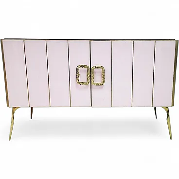 Sideboard with two glass doors, 1980s
