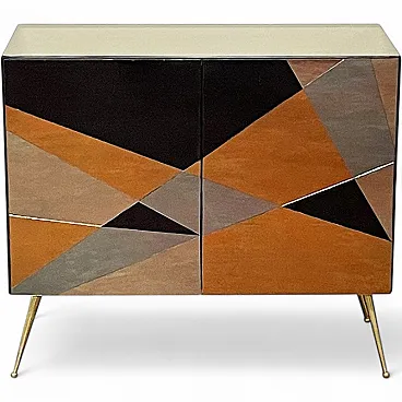 Sideboard with 2 mirrored doors