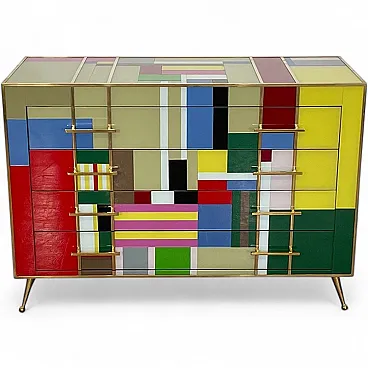 Four multicolored drawers, 1980s