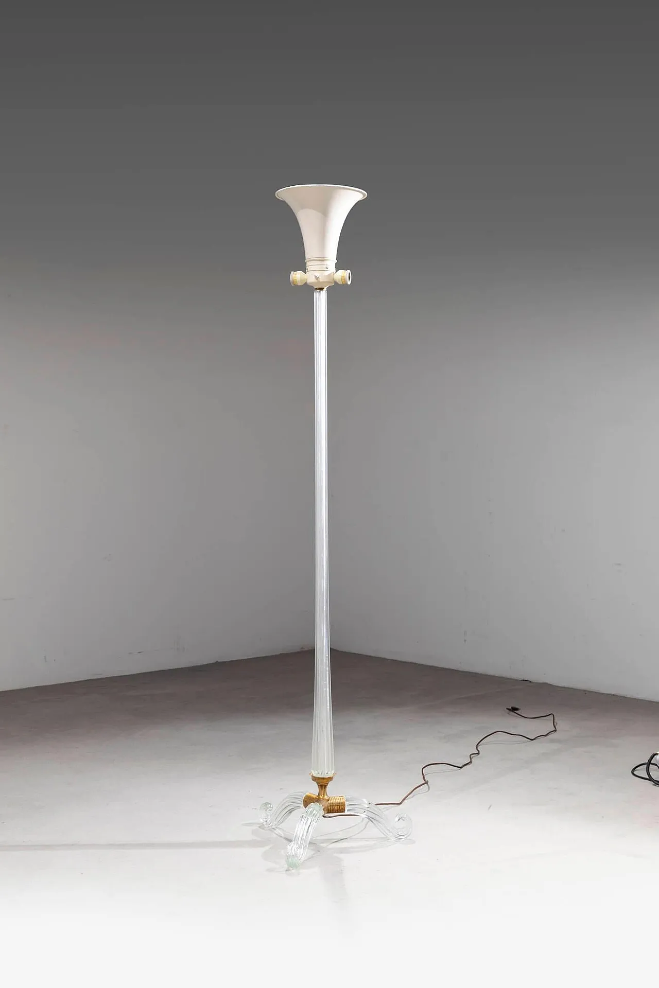 Seguso, lampada da terra, anni '40 2