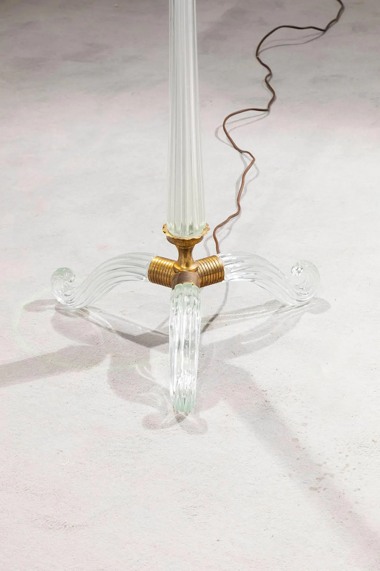 Seguso, lampada da terra, anni '40 3