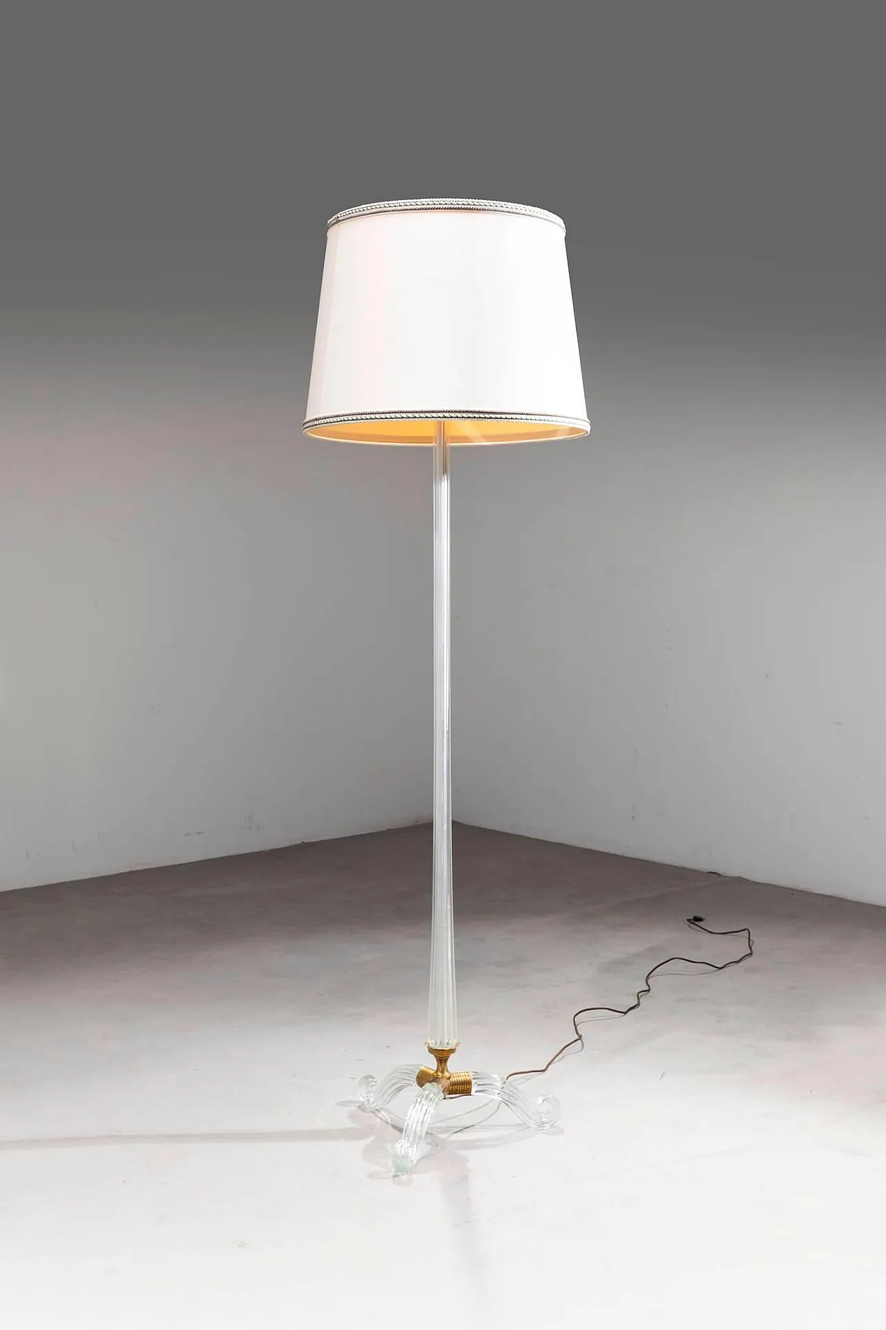 Seguso, lampada da terra, anni '40 4
