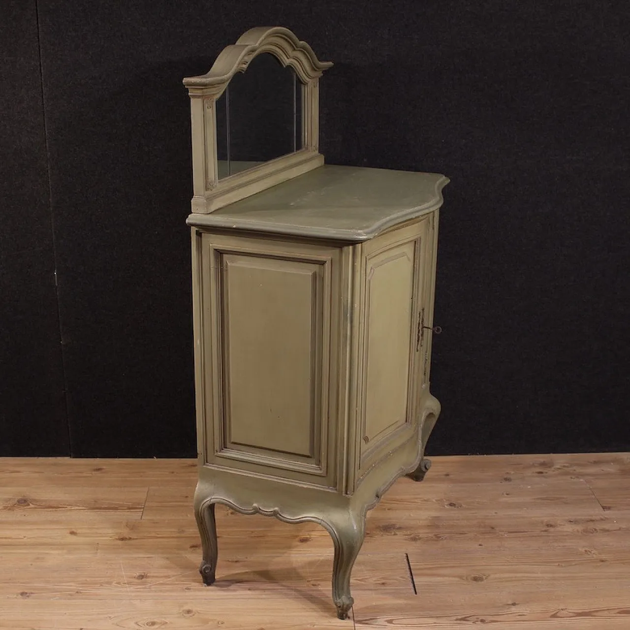 Italian lacquered sideboard with mirror from the 20th century 4