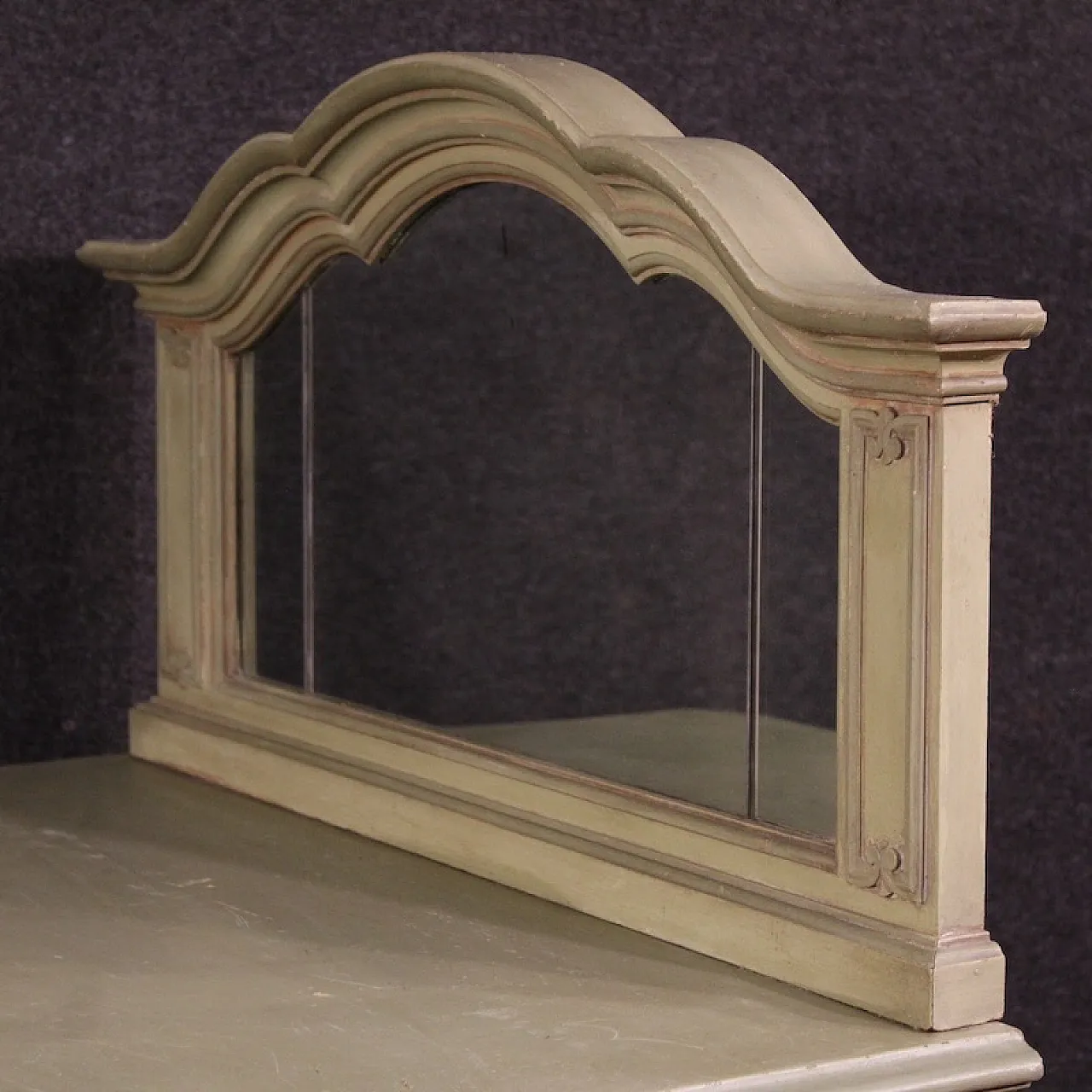Italian lacquered sideboard with mirror from the 20th century 9
