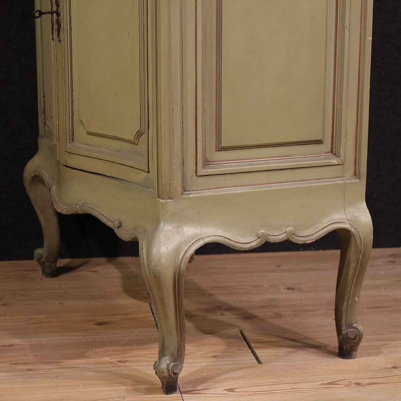 Italian lacquered sideboard with mirror from the 20th century 11