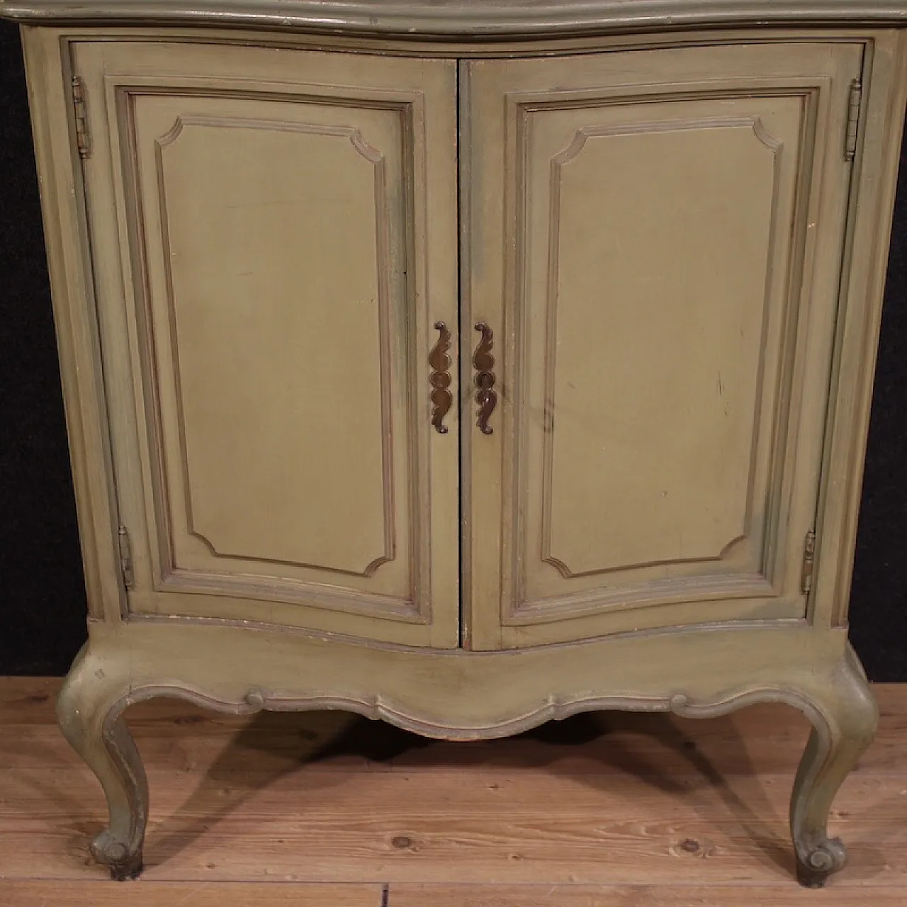 Italian lacquered sideboard with mirror from the 20th century 12