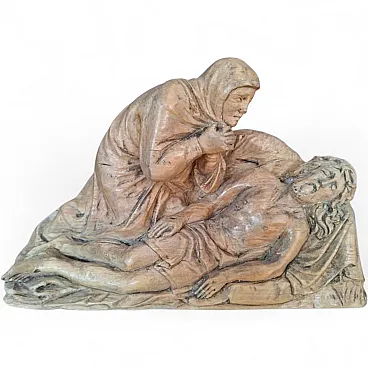 Baroque Pietà Sculpture - Venetian School, 17th Century