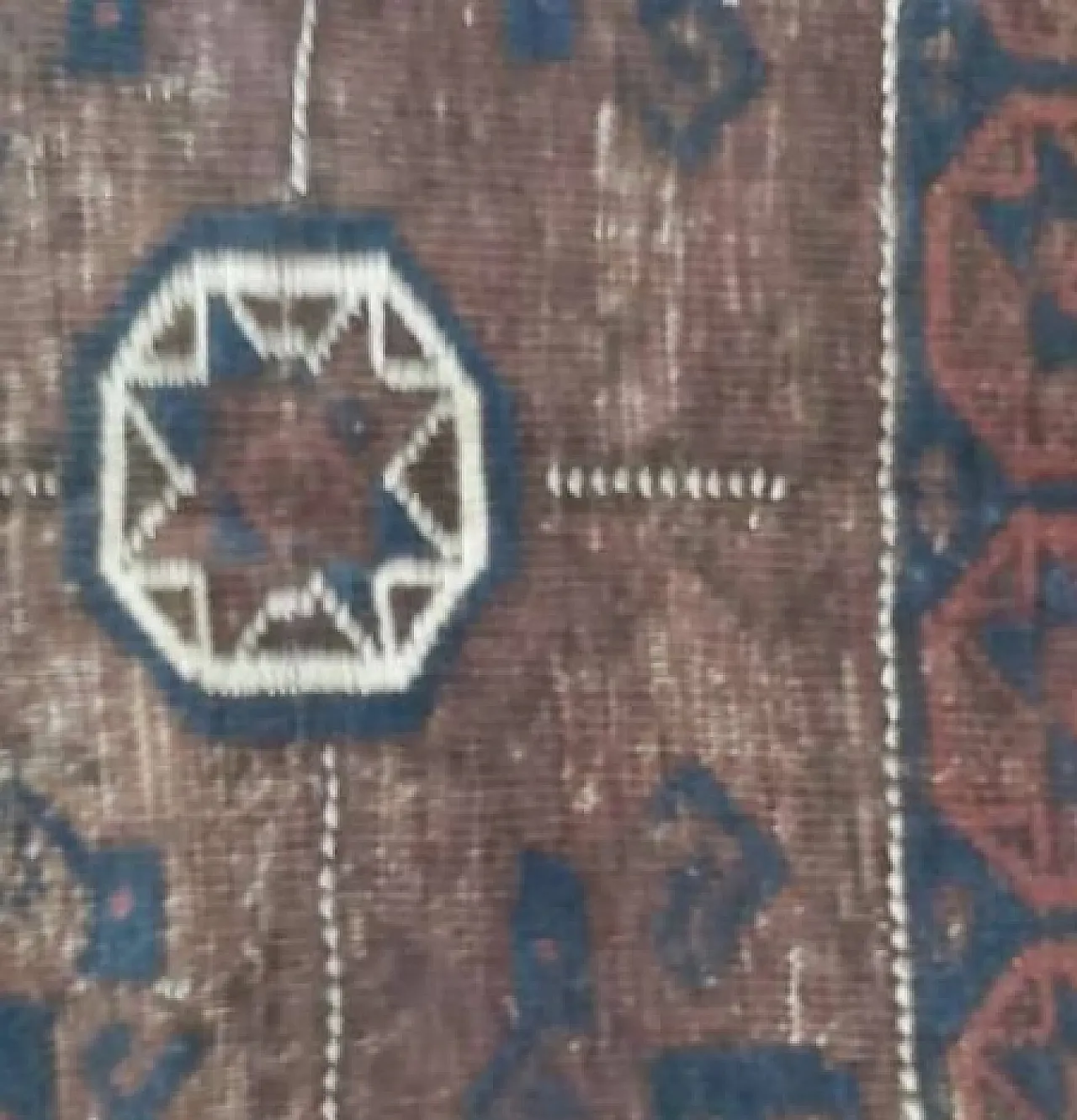 Antique Pakistani Hand-Knotted Tribal Rug, 19th Century 6