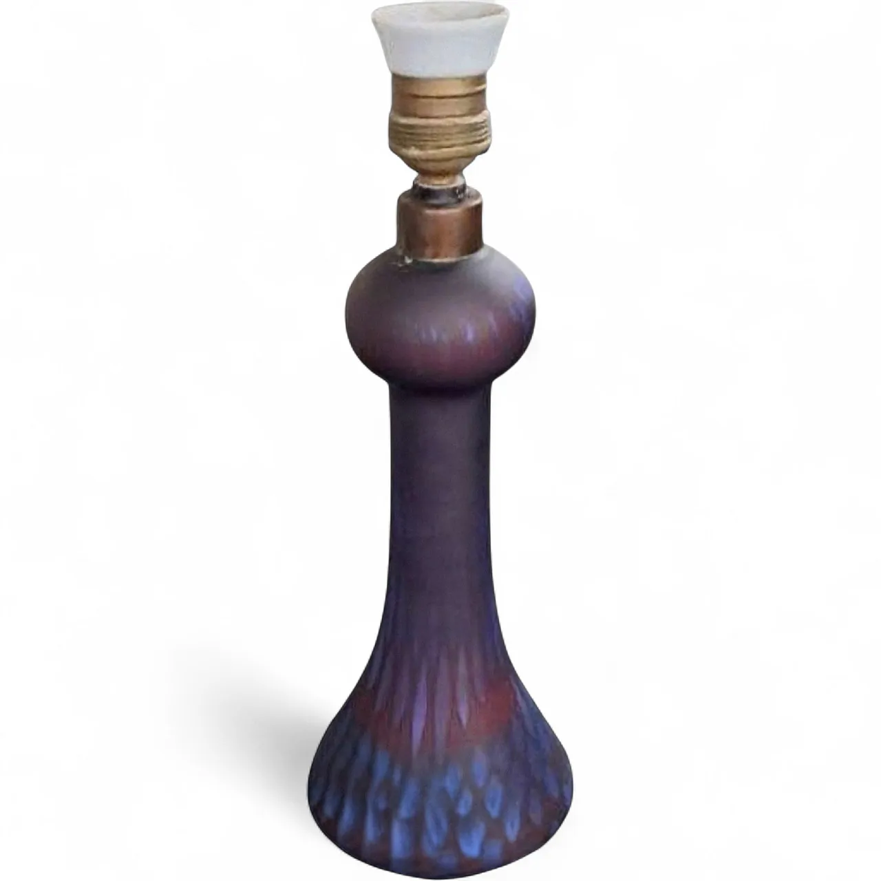 Lampada iridescente con pavone in stile Art Nouveau - Loetz Witwe, inizio XX secolo 10