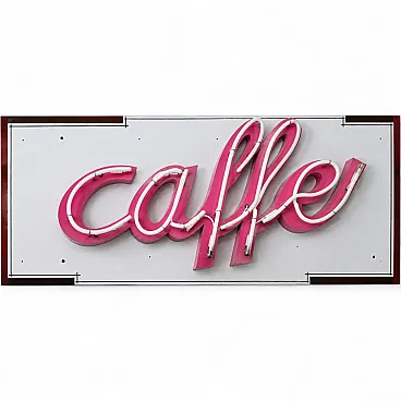 Insegna al neon vintage premium Caffe.