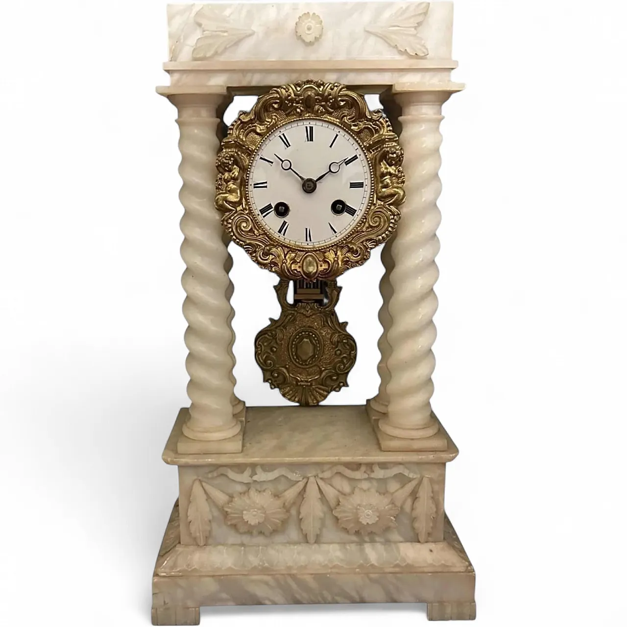 Marble French Mantel Clock, 19th Century 11