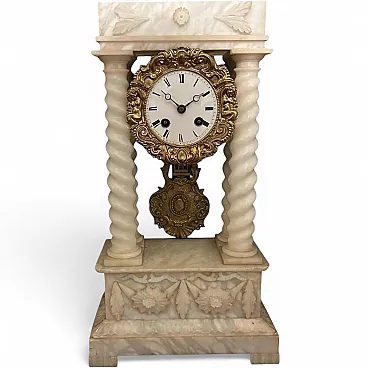 Marble French Mantel Clock, 19th Century