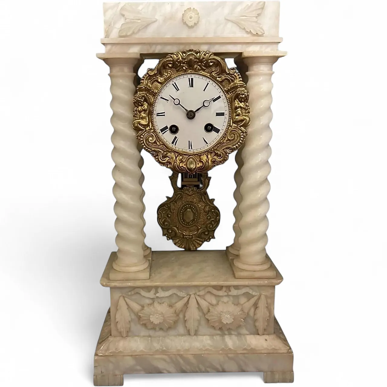 Marble French Mantel Clock, 19th Century 12