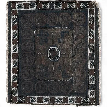 Antique Pakistani Hand-Knotted Tribal Rug, 19th Century