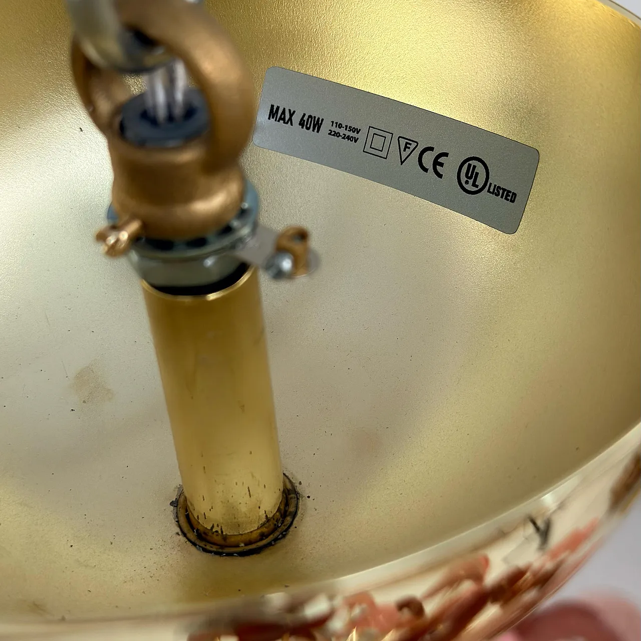 Lampadario Sputnik in vetro di Murano e ottone, '900 10