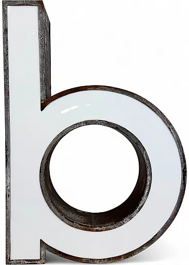 Vintage Illuminated Advertising Letter B , 1960s
