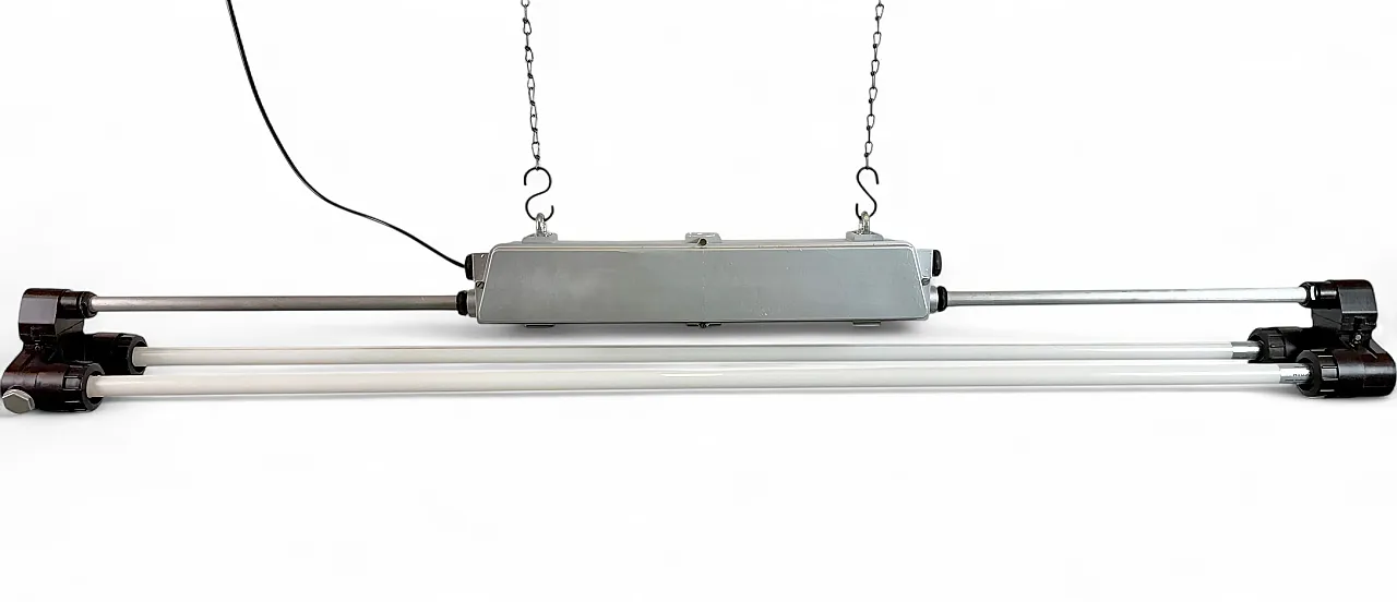 Industrial Silver Tube Light from Elektrosvit, 1970s 18