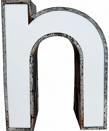 Vintage Illuminated Advertising Letter N , 1960s