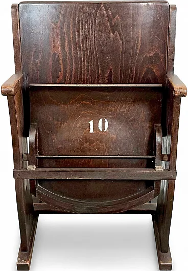 Vintage Cinema or Theatre Seat from TON, 1960s