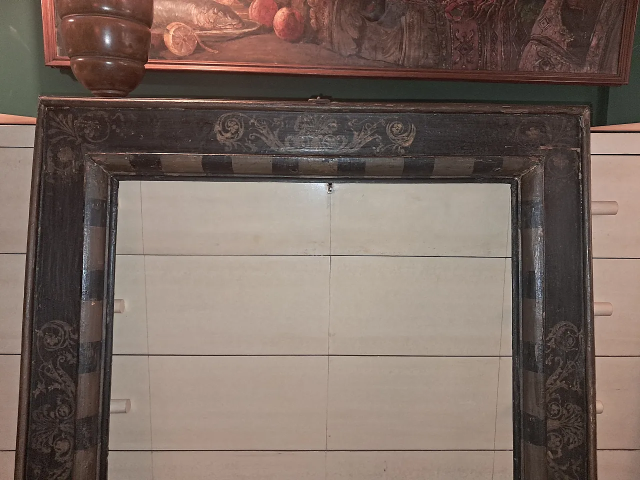 Pair of large antique lacquered frames, Siena, end 16th century 19