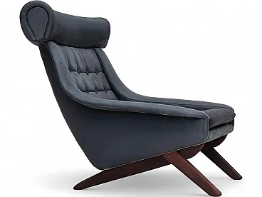 1970s, Danish design by Illum Wikkelsø, reupholstered, leather.