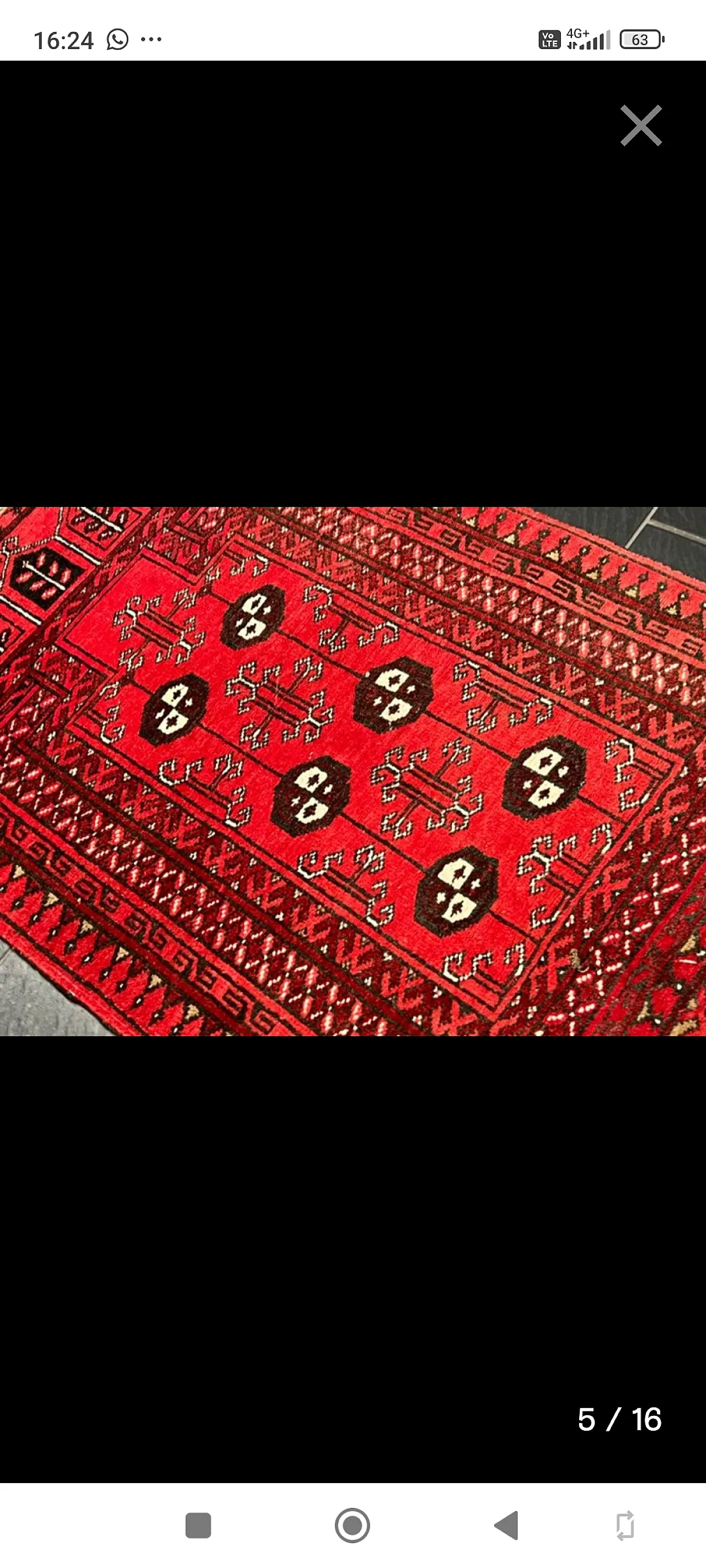 Tappeto orientale annodato a mano 4