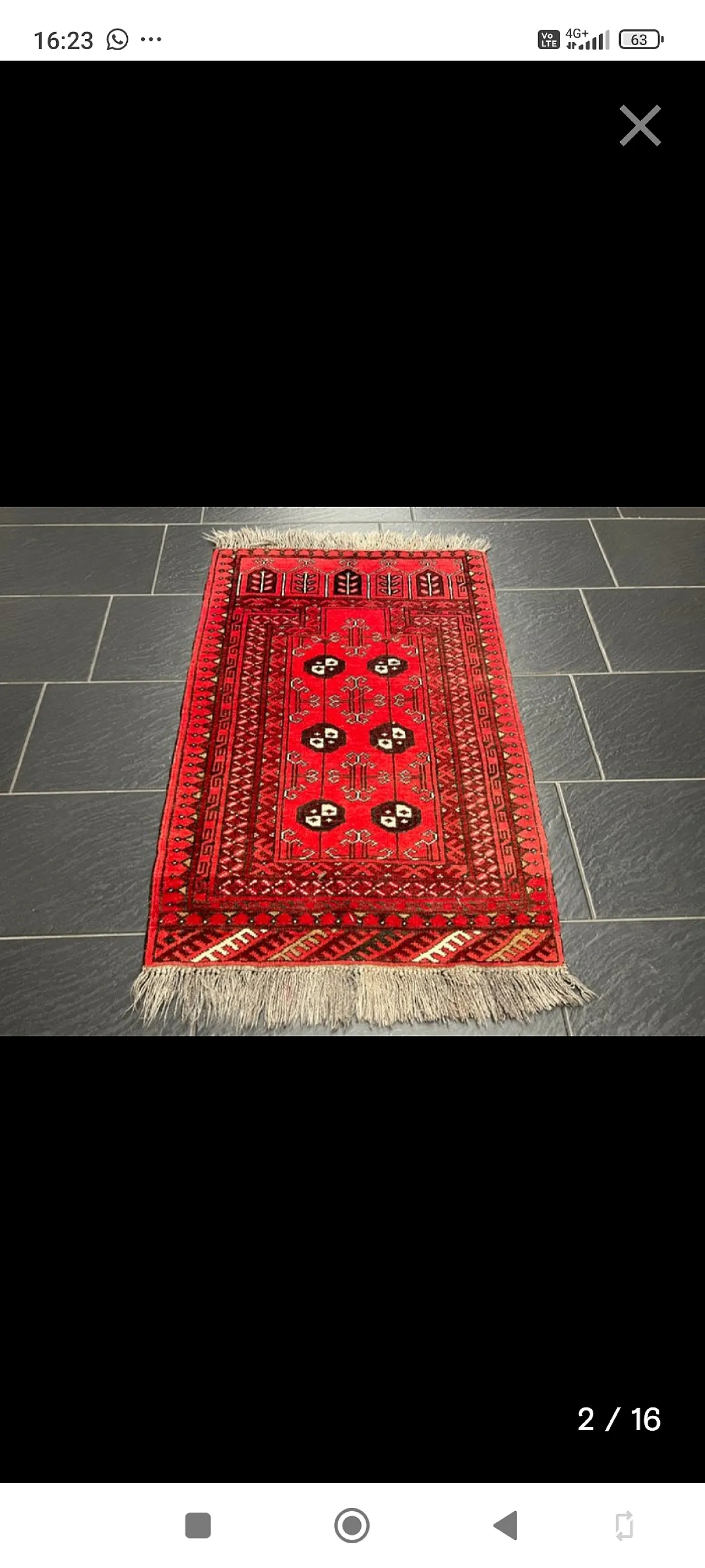 Tappeto orientale annodato a mano 5