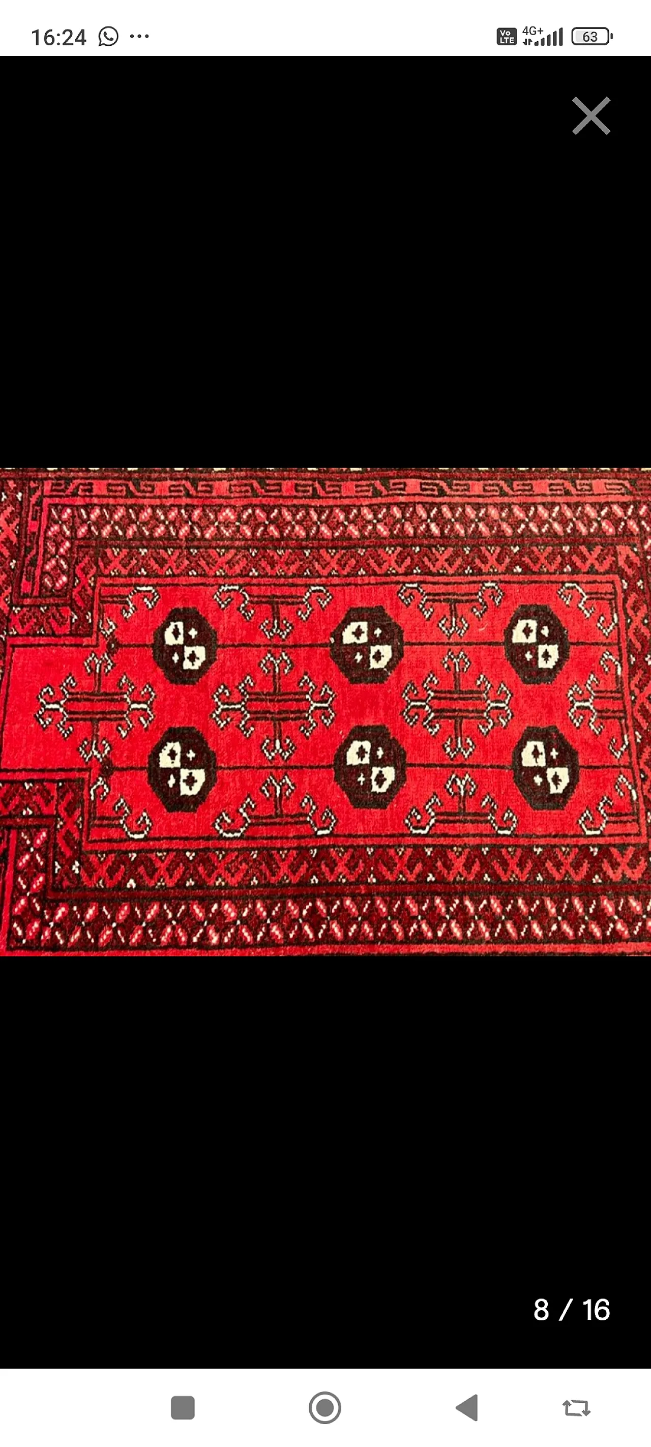 Fine hand-knotted Afgan Mauri oriental rug, early 20th century 5