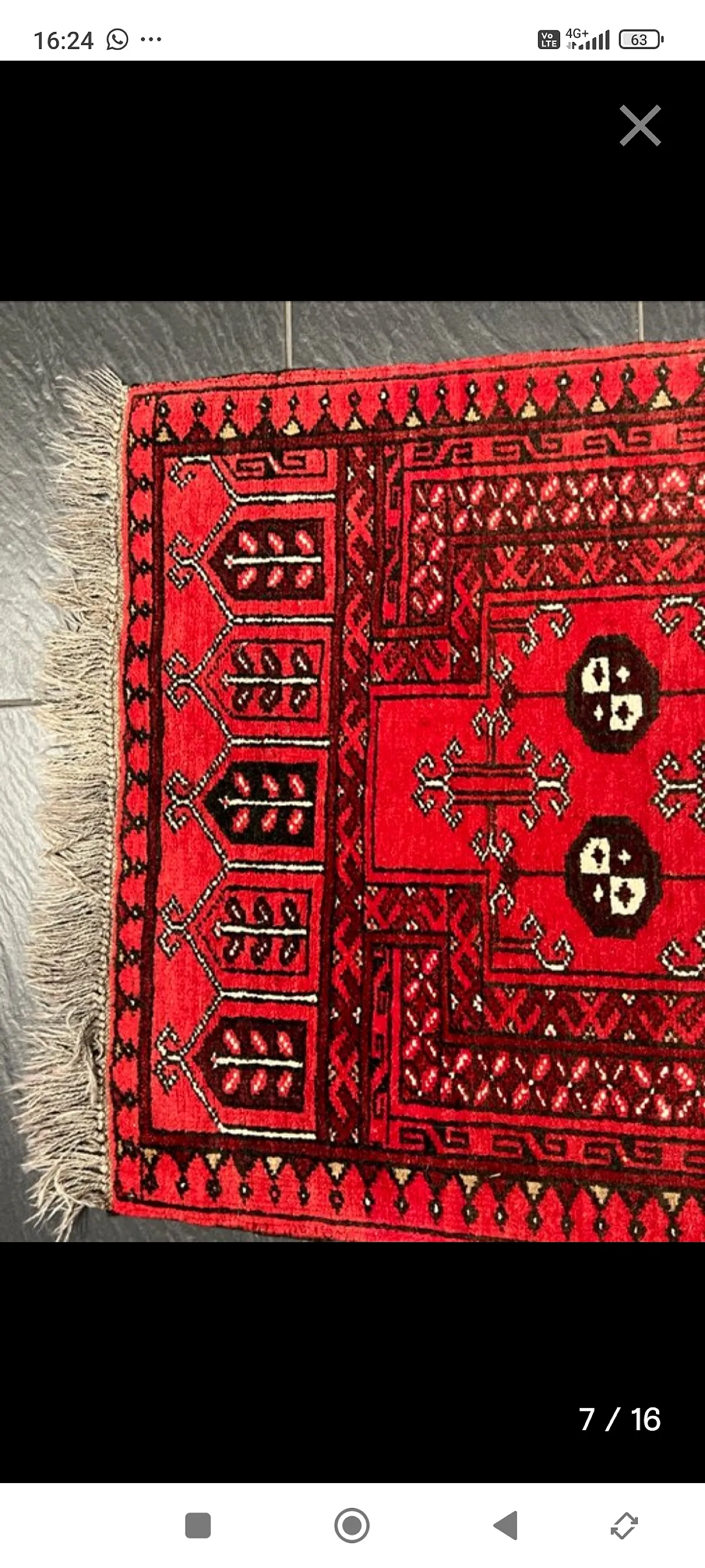 Fine hand-knotted Afgan Mauri oriental rug, early 20th century 15
