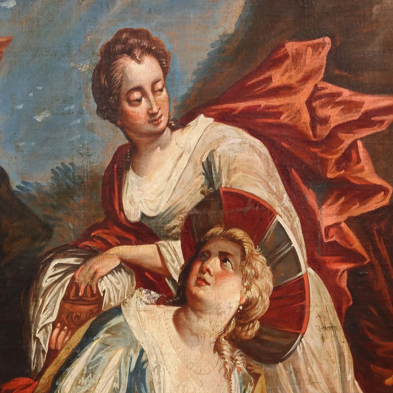 La Raccolta della Manna, olio su tela, tardo '600 7