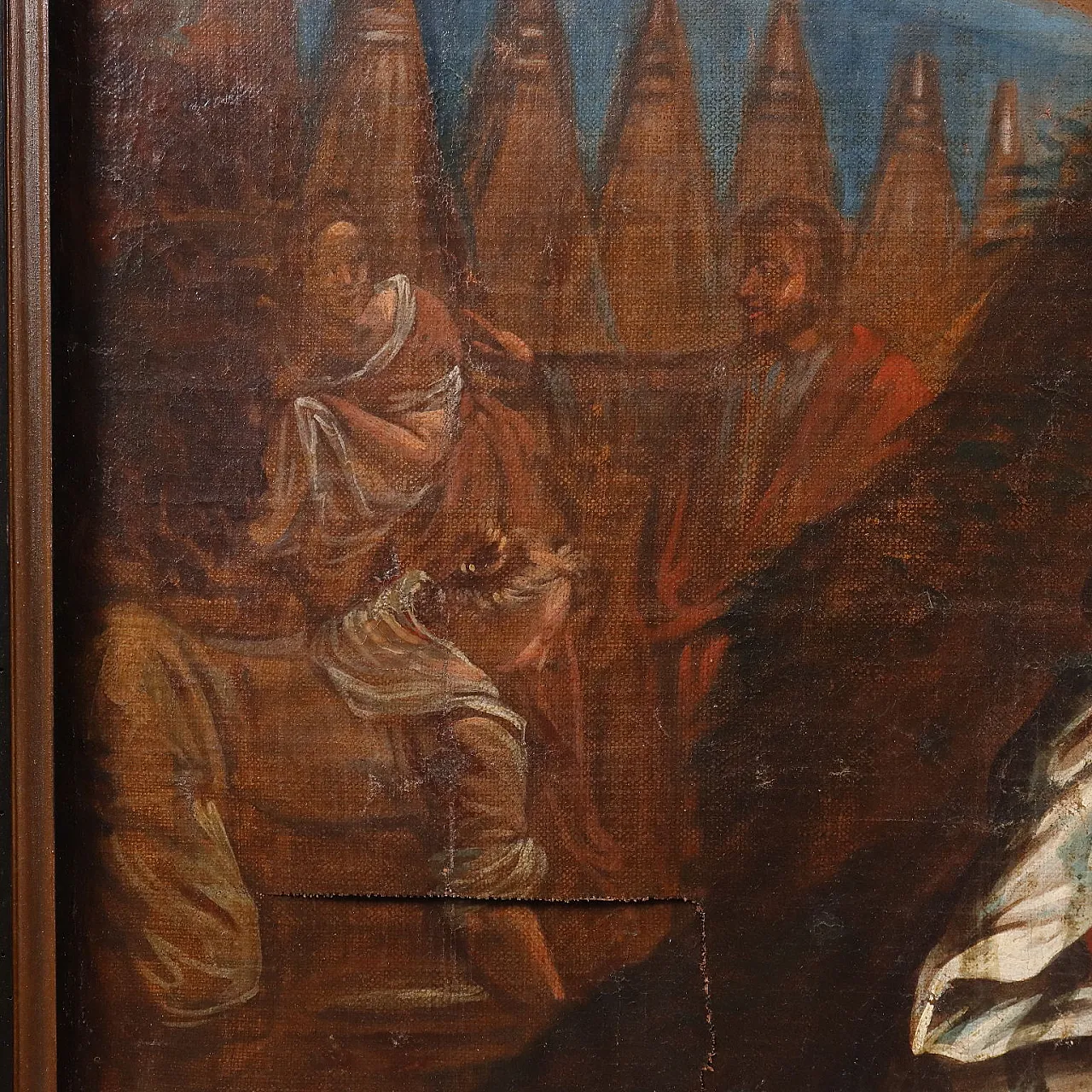 La Raccolta della Manna, olio su tela, tardo '600 10