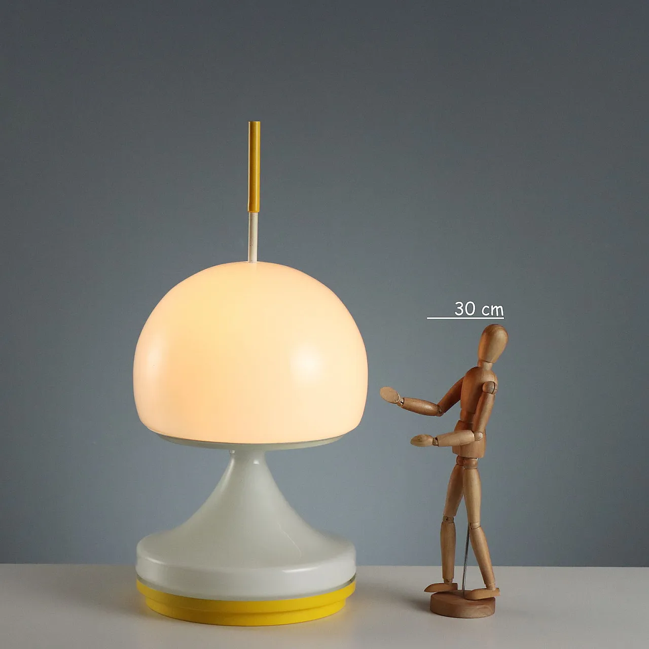 Glass table lamp, 1970s 2